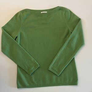 Charter Club Apple Green Cashmere Boat Neck Sweater
